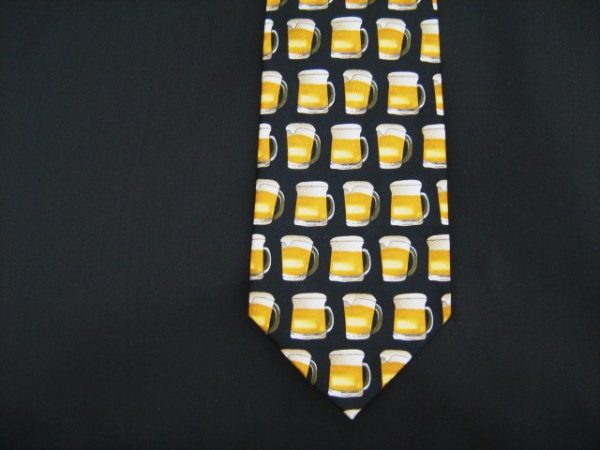 Pints of Beer silk tie-0