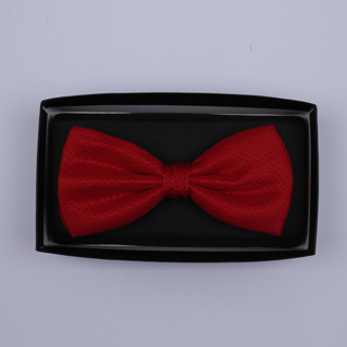 Plain Red Bow Tie-0