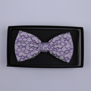 Lilac floral Bow Tie-0