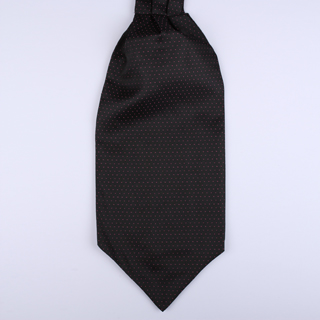 Black/pink pin dots Self-Tie Cravat-0