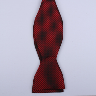 Red micro pattern Self-Tie Bow Tie-0