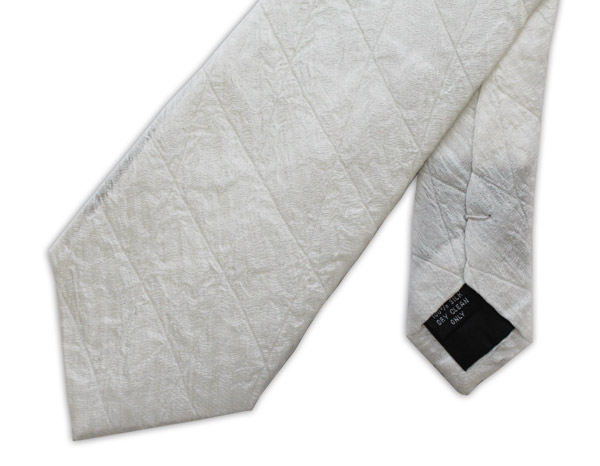 White Quilted Tie-0