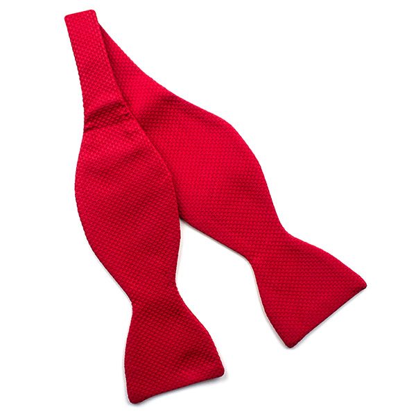 Plain Red Marcella Self Tie Bow-0