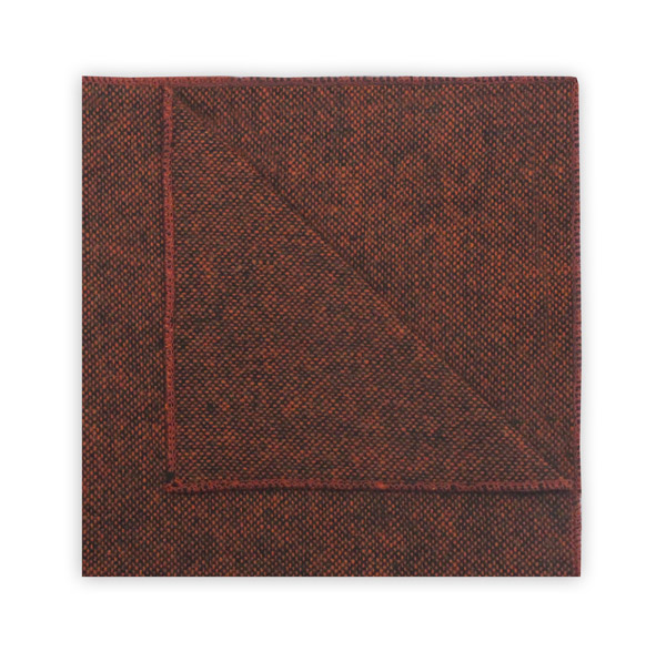 Burnt Orange Tweed pocket square -0