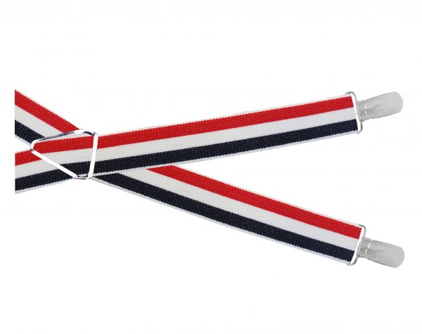 Red white and navy Mod Stripe BRACES-0