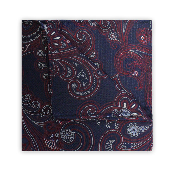 NAVY/WHITE/RED PAISLEY SQUARE-0