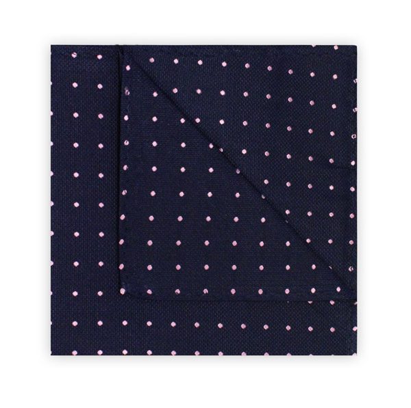 NAVY/PINK SPOT SQUARE-0