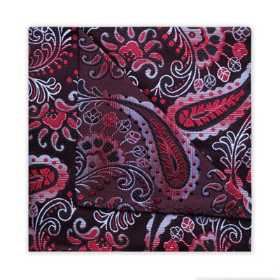 BURGUNDY FLORAL/PAISLEY SQUARE-0