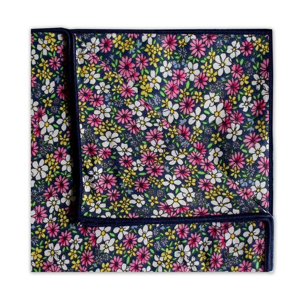 PINK/YELLOW/BLACK FLORAL SQUARE-0
