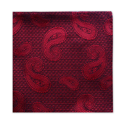 DEEP RED PAISLEY SQUARE-0